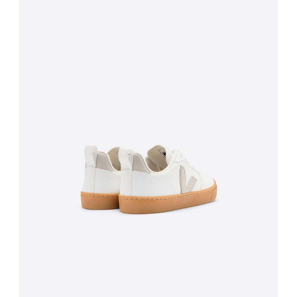 Veja V-10 CWL Cipő Gyerek White/Beige | HU 782AHK